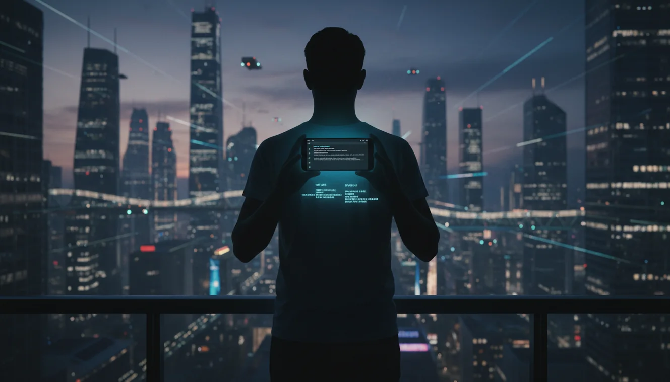 AI writer and checker app interface on iPhone