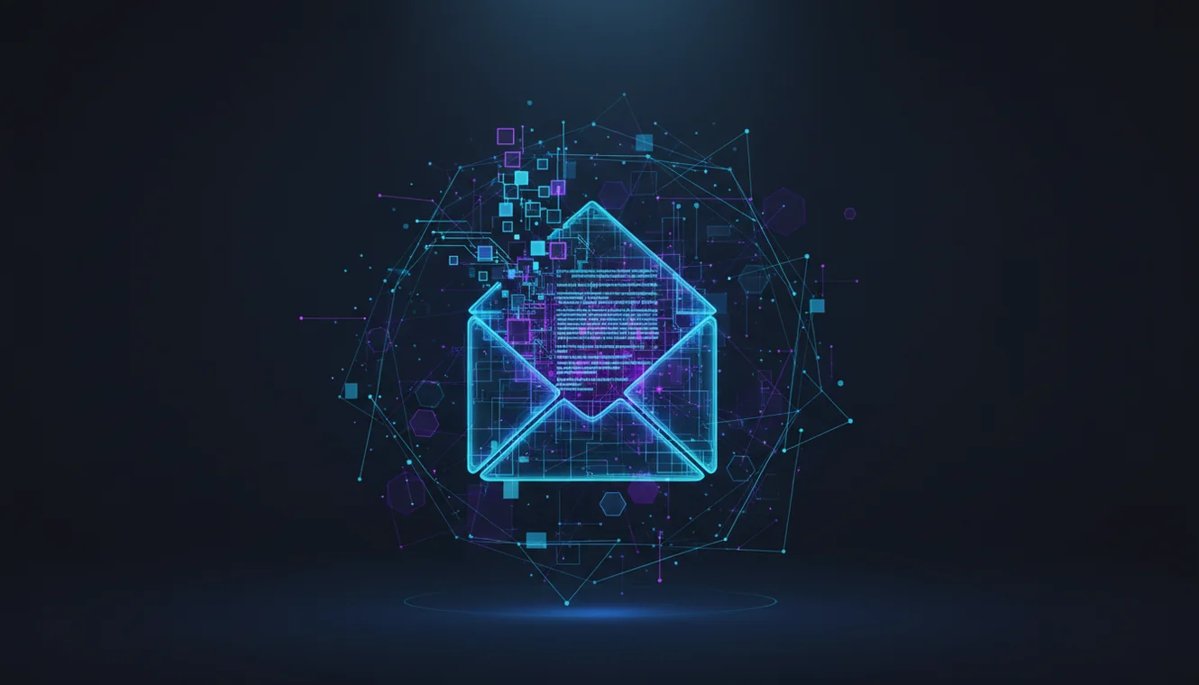 AI email generator tool creating polished correspondence