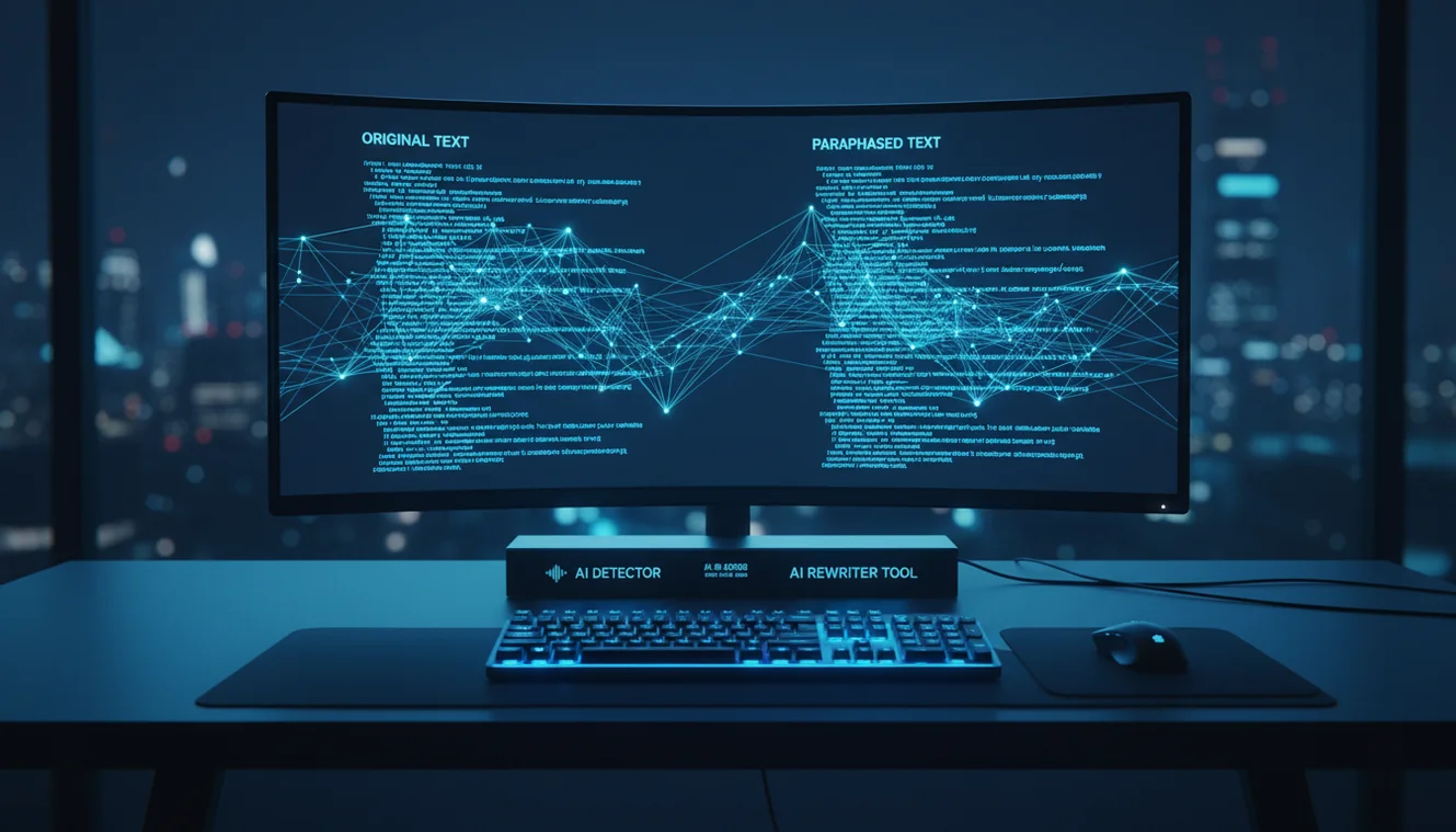 AI paraphrase text rewriter for content transformation